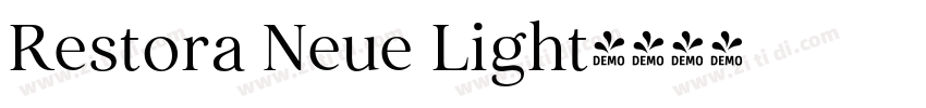 Restora Neue Light字体转换 Restora Neue Light字体转换